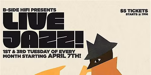 Live Jazz Night at B-Side HiFi (1st Tuesday)