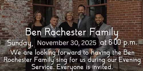 SINGING with the Ben Rochester Family at Faith FWB Church New Bern NC