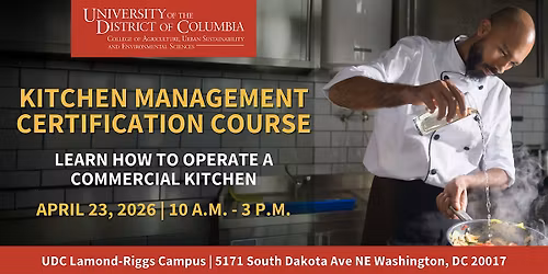 Kitchen Management Training (April)