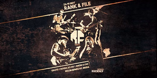 Rank & File | Rapcore | Gratis entree!