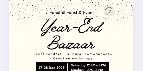 Year-End Bazaar at North Hill Centre
