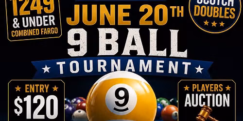 1249 and Under Scotch Doubles 9 Ball