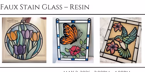 Faux Stain Glass \u2013 Resin