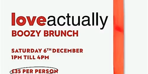 Love Actually Boozy Brunch