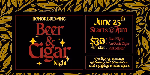 Beer & Cigar Night at Honor Fairfax!