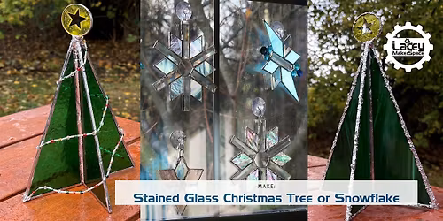 MAKE: Stained Glass Christmas Tree or snow flake