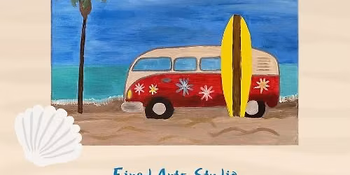 Weekly Canvas Painting Workshop: Retro Beach