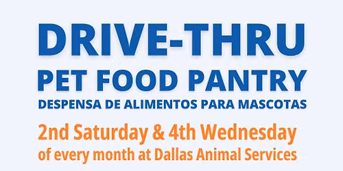 Pet Food Pantry at Dallas Animal Services