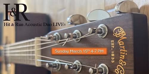Hit & Run Acoustic Duo live @ Caddy's Bistro & Golf Lounge 