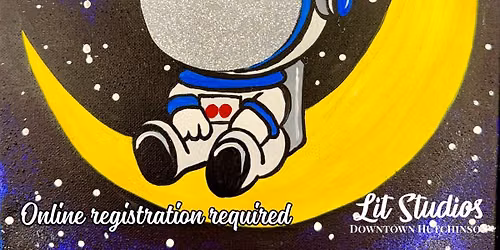 Sitting On The Moon Kid's Canvas Class