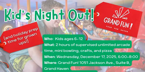 Kid's Night Out (AKA Parent's Kid-Free Holiday Prep Time!)