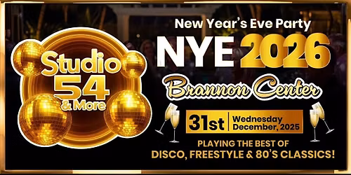 STUDIO 54 & MORE New Year\u2019s Eve Party 2026
