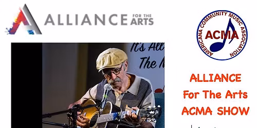 ACMA @ The Alliance presents Roy Book Binder in concert. Bob Patetta opens.