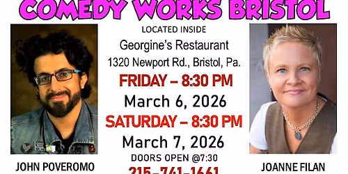 Friday Night Comedy Show @ 8:30 PM in Bristol, Pa