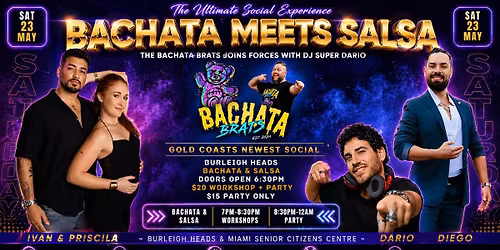 Bachata Meets Salsa PARTY - Gold Coast - Come Dance with Us!