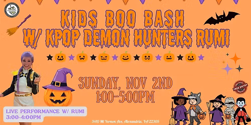 Kids Boo Bash with KPop Demon Hunters Rumi