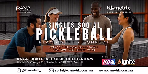 Oct 08 | Thursday Evening Pickleball for Singles Age 25-38 | Cheltenham