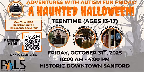 PALS TeenTime: AwA Fun Friday @ Historic Downtown Sanford  (Ages 13-17)