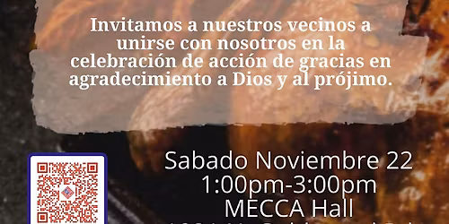 Invitacion a la Cena De Accion De Gracias 2025