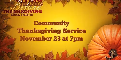Annual Community Thanksgiving Service