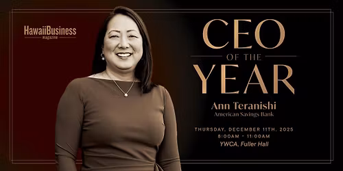Hawaii Business Magazine's CEO of the Year