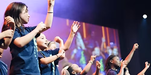 Children Serving on Kidz First Sunday 2025