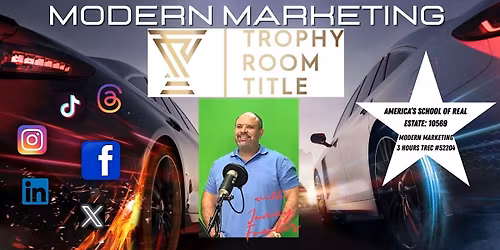 Modern Marketing Trophy Room Title