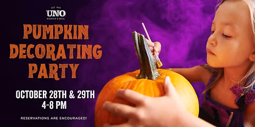Pumpkin Decorating at UNOs in Astoria, Queens - FREE event!