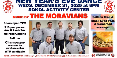 New Year's Eve Dance w\/ The Moravians