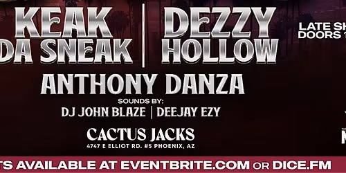Keak Da Sneak & Dezzy Hollow \u201cO to the O\u201d Tour 2025 ft. Anthony Danza