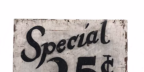 Quarterly Quarter 25 cent Clothing Sale