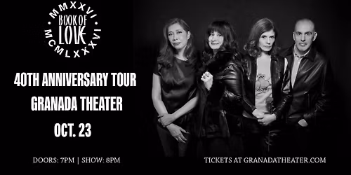 BOOK OF LOVE | Granada Theater | Dallas, TX 