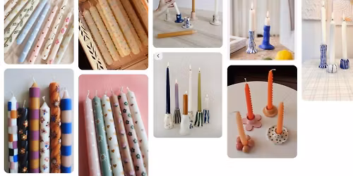 VERKSTED \/\/ Mal dine egne stearinlys+lag dine egne lysestaker av typen eyecandy \ud83d\ude0d 