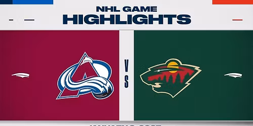 Minnesota Wild vs. Colorado Avalanche