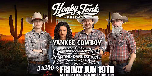 Honky Tonk Fridays | Yankee Cowboy & Line Dancing at 7:30pm @ Jamo's Live