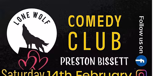 VALENTINE LONE WOLF COMEDY CLUB AT THE TIPI SATURDAY 14TH FEBRUARY 2026