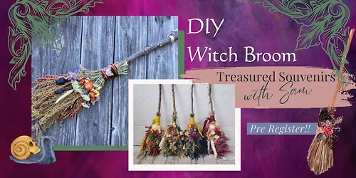 DIY Witch Broom: 5:00pm