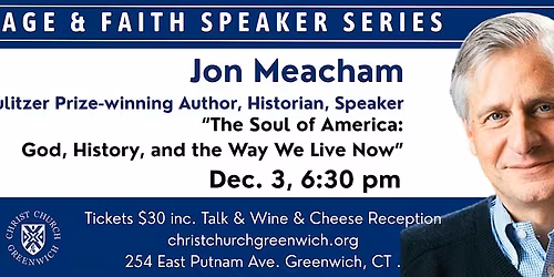 "The Soul of America" \u2013 Courage & Faith Speaker Series