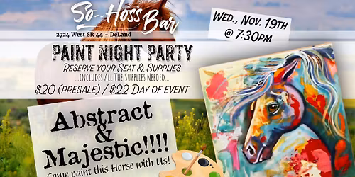 Painting Party @ So-Hoss Bar DeLand