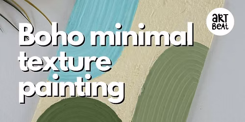 Boho minimal texture painting