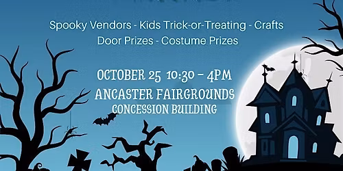 Halloween Market - Ancaster Fair Grounds - Free to Enter