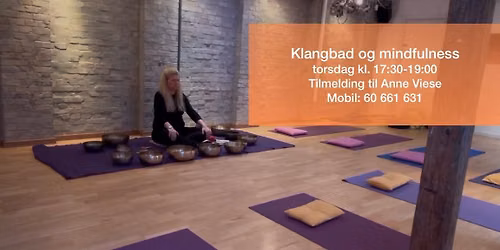 Kbh \u00d8: Skab mental fokus | Klangbad og mindfulness | Anne Viese | torsdag d. 3. december kl. 17:30
