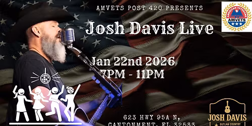AMVETS Post 420 Presents Ladies Night | Josh Davis Live