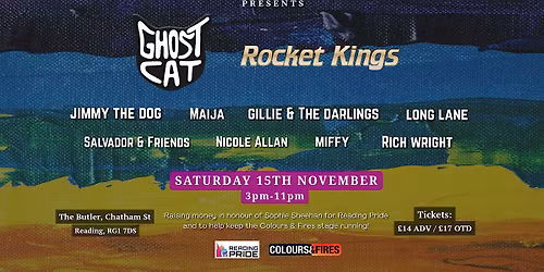 Reading Pride Fundraiser All-Dayer - Ghost Cat, Rocket Kings + more!