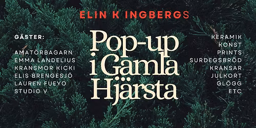 Pop-up i Gamla Hj\u00e4rsta 7 december