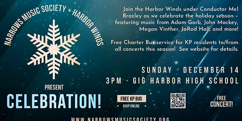 "Celebration!" - Harbor Winds Holiday Concert (2025-26 Season)