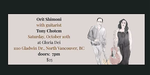 Orit Shimoni with guitarist Tony Chotem