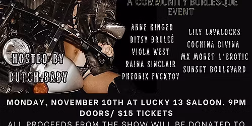 Double Dutch Burlesque GIVES BACK: a benefit for CHiPS