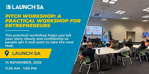 Pitch Workshop: A Practical Workshop for Entrepreneurs