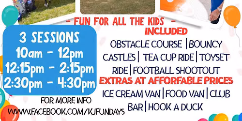 Wristband funfair @ Wolverton sports club & open day!!